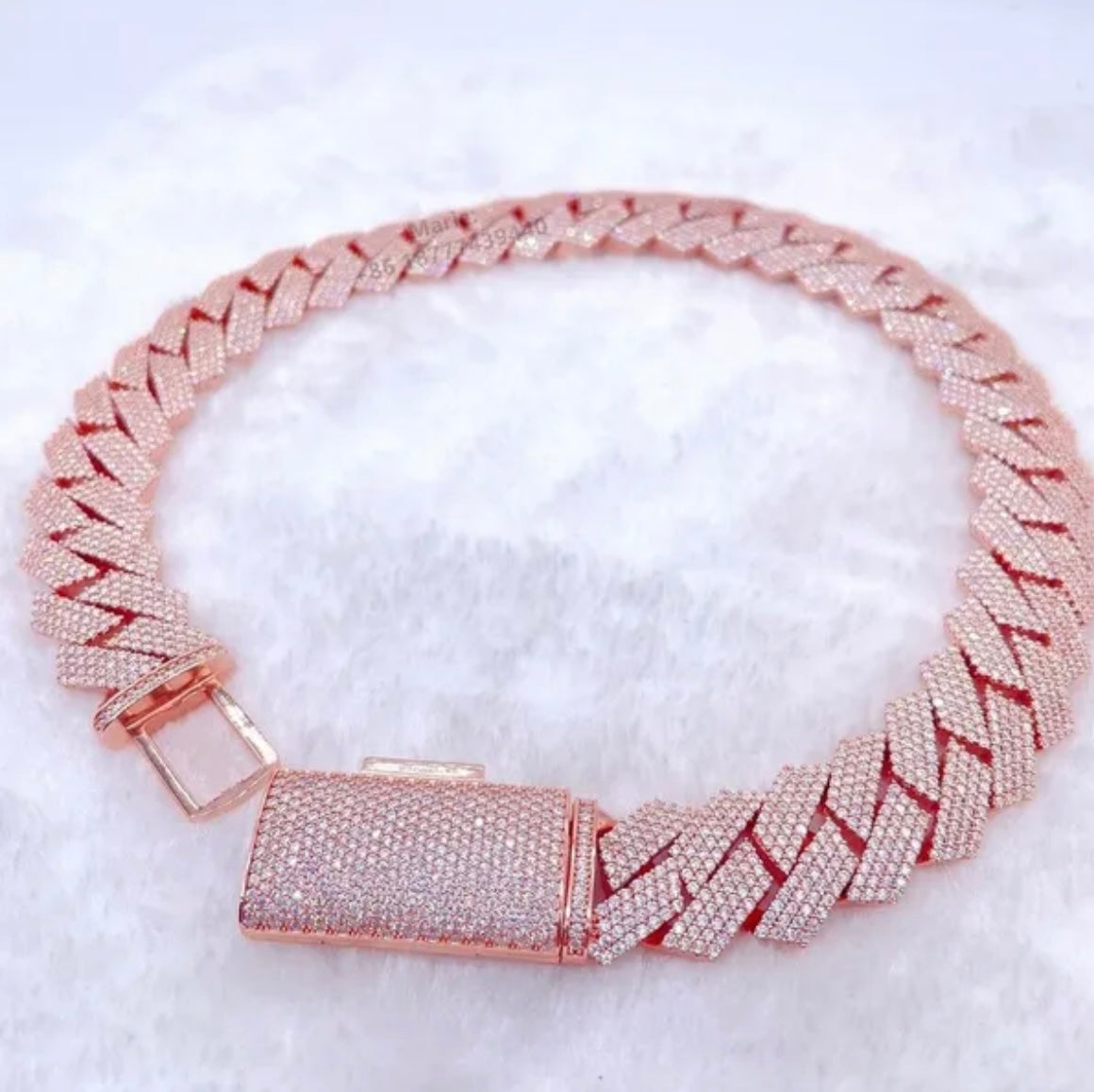 Rose gold Iced out bracelet